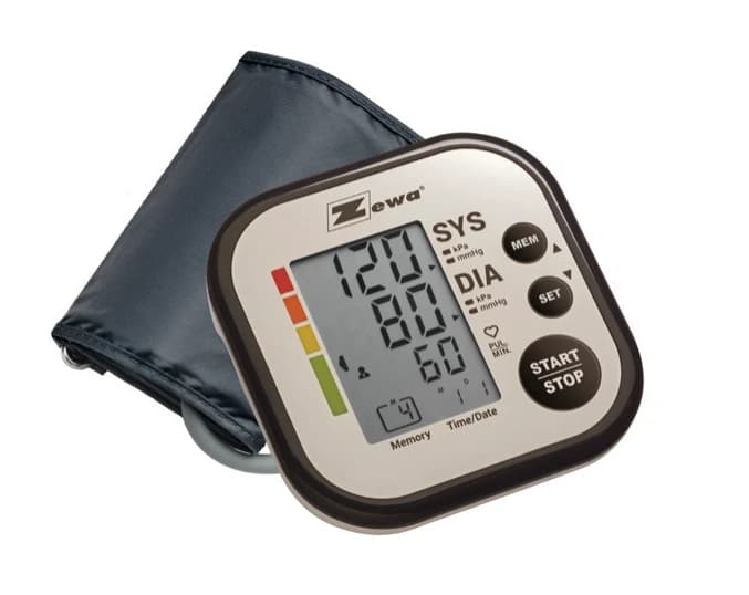 Upper-arm blood pressure monitor